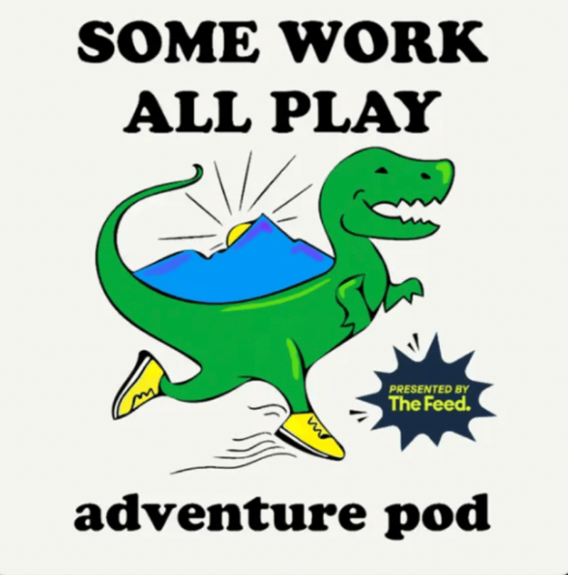 Some Work, All Play podcast logo. The SWAP podcast is the number two pocast on my list of the 5 best running podcasts. 